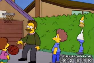Terminator/Simpsons reference