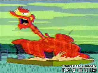 Terminator/Simpsons reference