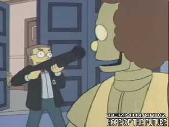 Terminator/Simpsons reference