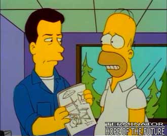 Terminator/Simpsons reference